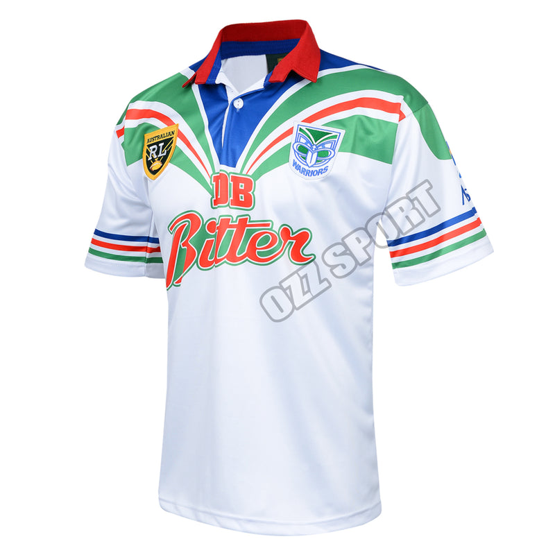 Auckland Warriors 1995 NRL Vintage Retro Away Jersey Heritage Rugby League Guernsey