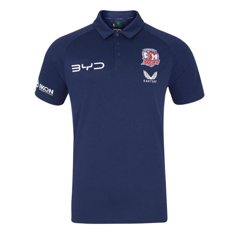 Sydney Roosters 2025 Men's Media Polo Shirt NRL Rugby League by Castore - new