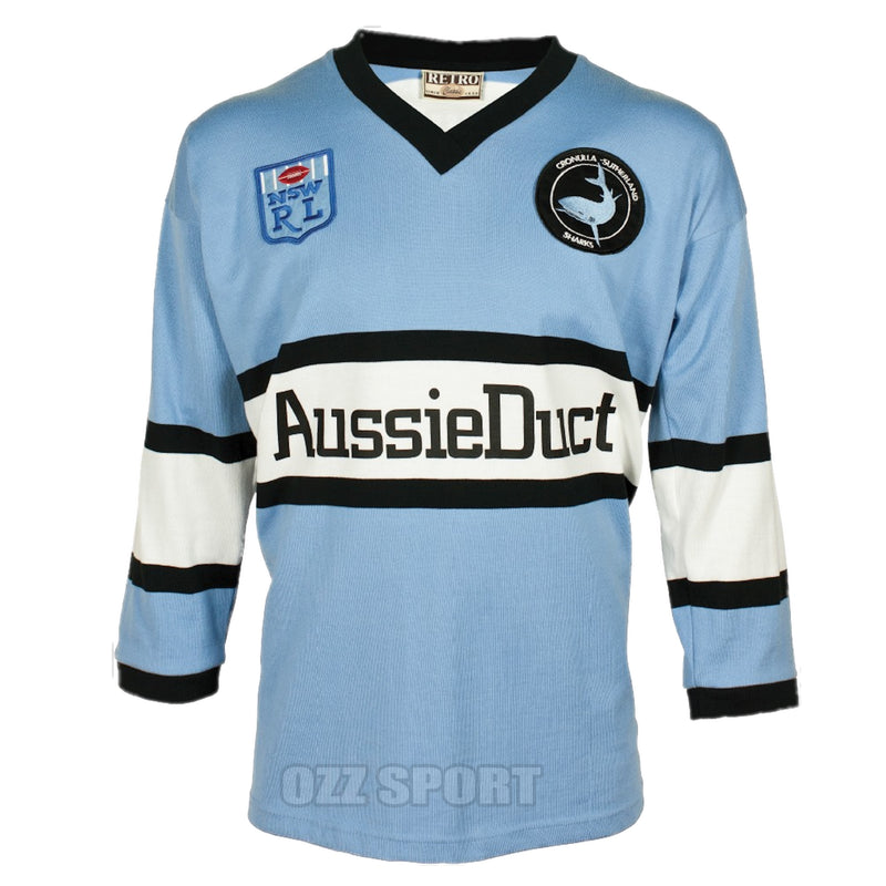 Cronulla Sharks 1988 Heritage Vintage NRL ARL Retro Rugby League Jersey