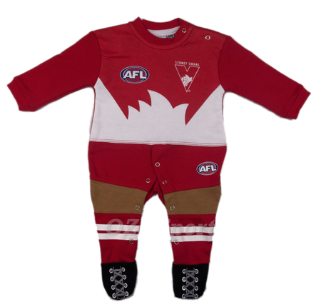 Sydney Swans Baby and Infant Jumpsuit Onesi by Footysuit
